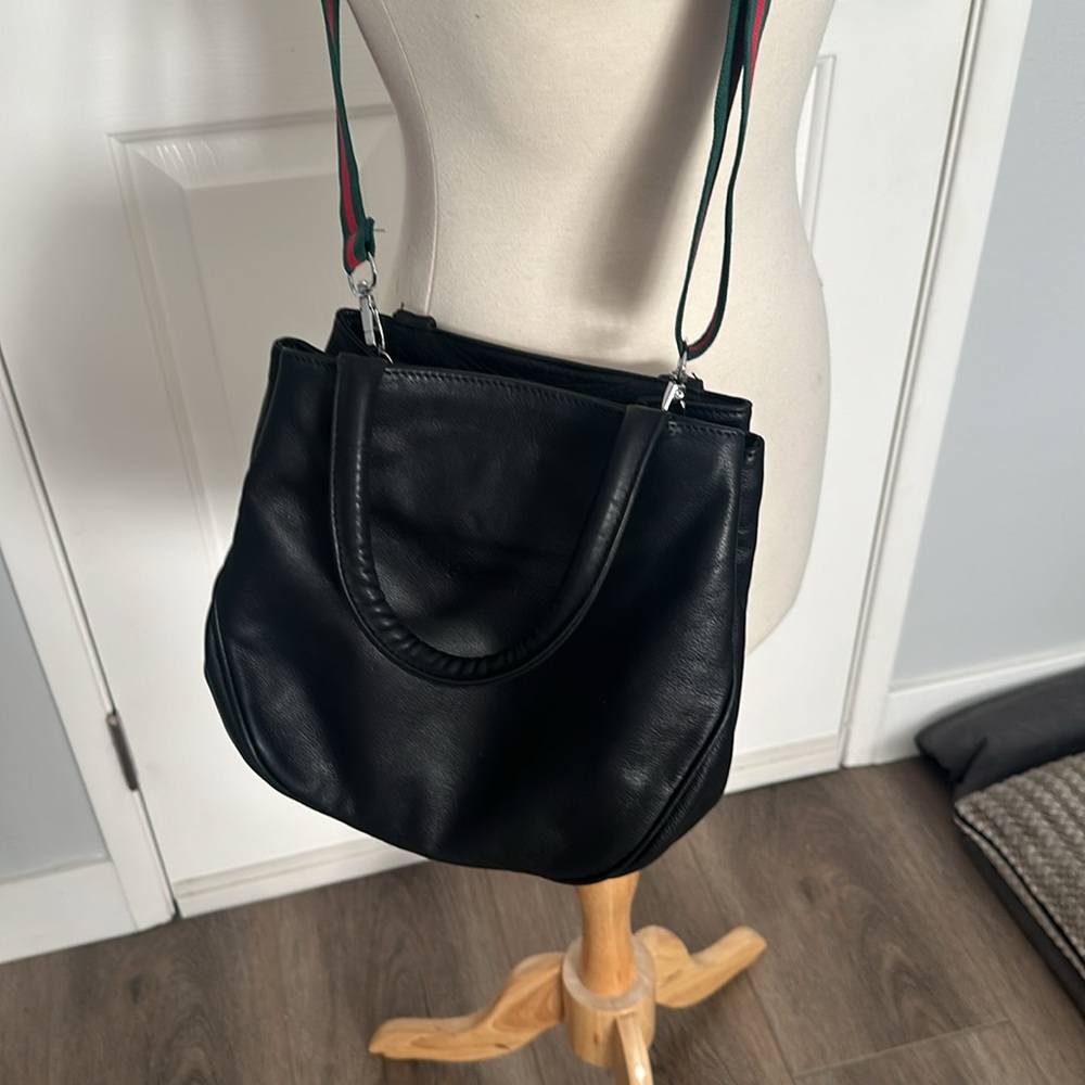 crossbody with three interchangeable straps